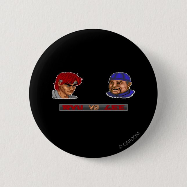 Ryu Vs Lee 2 Inch Round Button (Front)