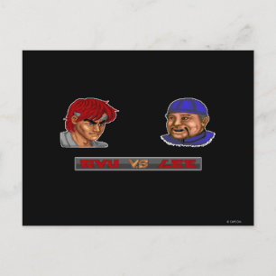 Ryu Vs Lee Postcard