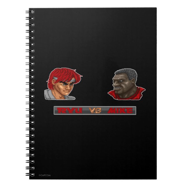 Ryu Vs Mike 2 Notebook (Front)