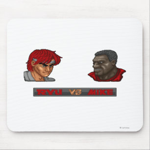 Ryu Vs Mike Mouse Pad