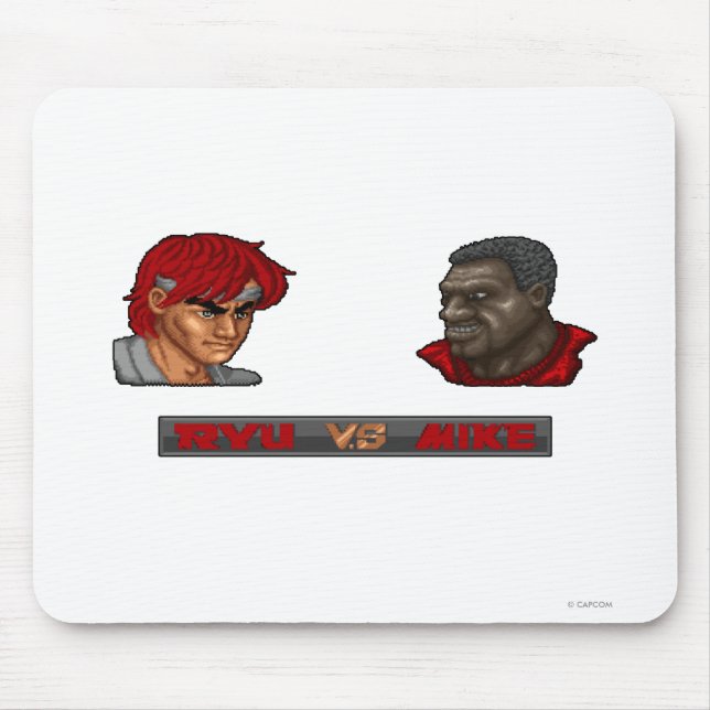 Ryu Vs Mike Mouse Pad (Front)