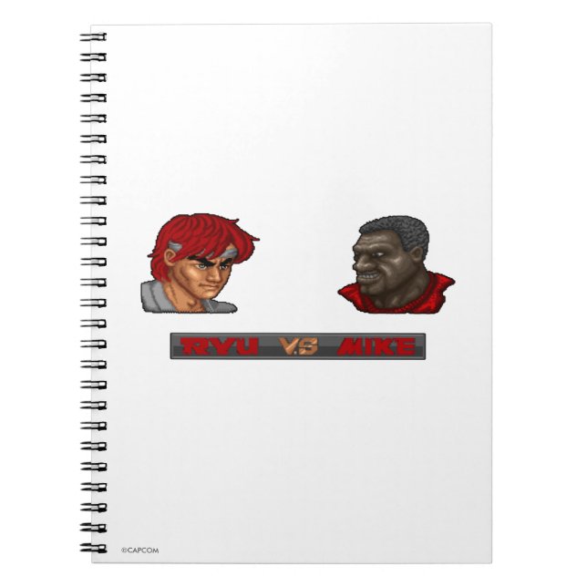 Ryu Vs Mike Notebook (Front)