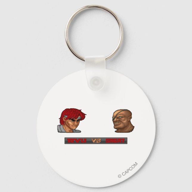 Ryu Vs Sagat Keychain (Front)
