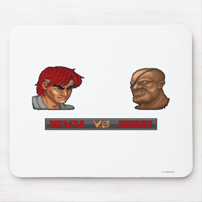 Ryu Vs Sagat Mouse Pad (Front)