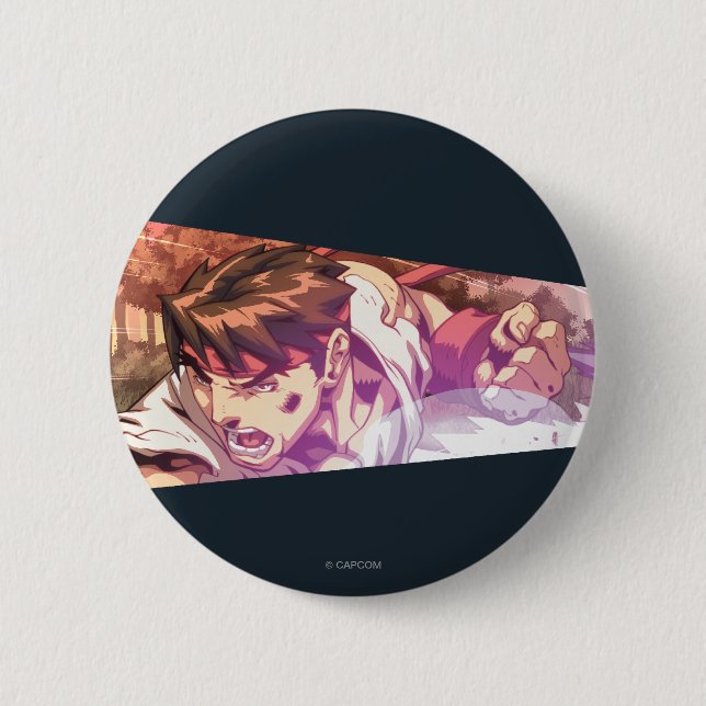 Ryu Wide Action Shot 2 Inch Round Button (Front)
