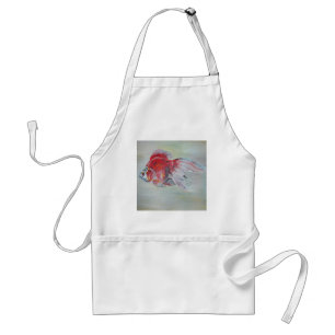 Ryukin Goldfish Acrylic Painting Standard Apron