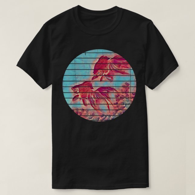 Ryukin Goldfish Japan Japanese Art  T-Shirt (Design Front)