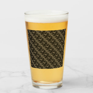 RZ-  Glass Cup Rose Like Kaleidoscope Art,BLACK