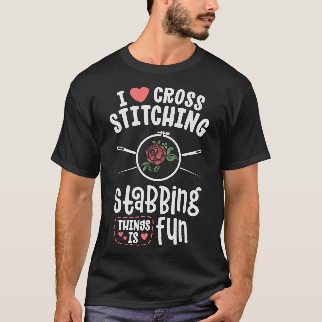 S2 Cross Stitching (13) T-Shirt (Front)
