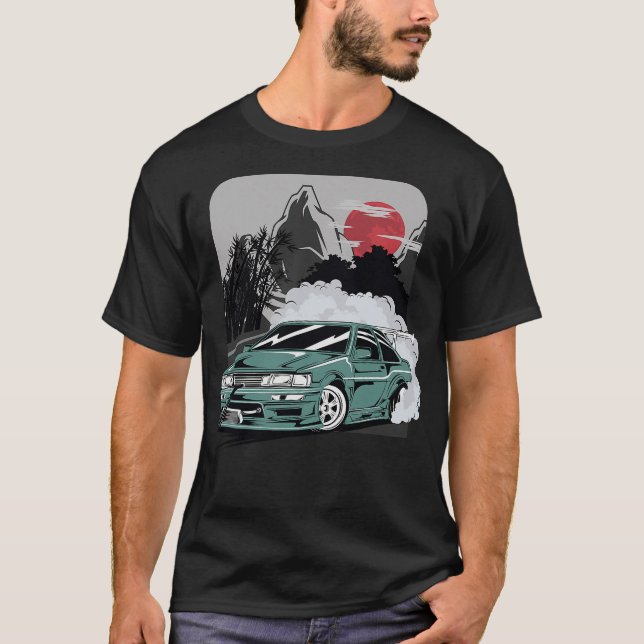 S2 Drifting Drift Car (20) T-Shirt (Front)