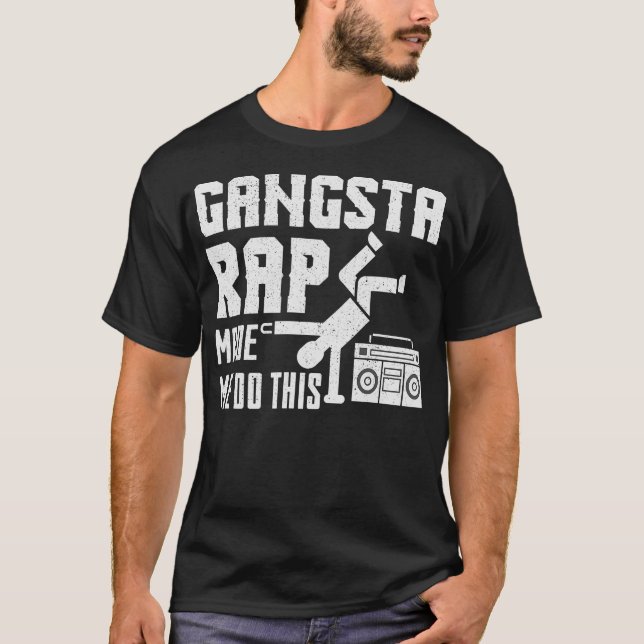 S2 Gangsta Rap Rapping Rapper (24) T-Shirt (Front)