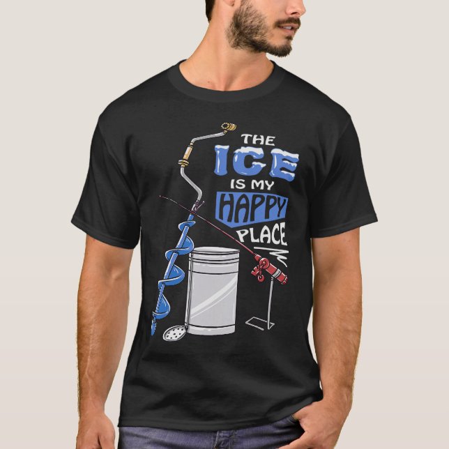 S2 Ice Fishing Ice Fisher Ice Fisherman (44) T-Shirt (Front)