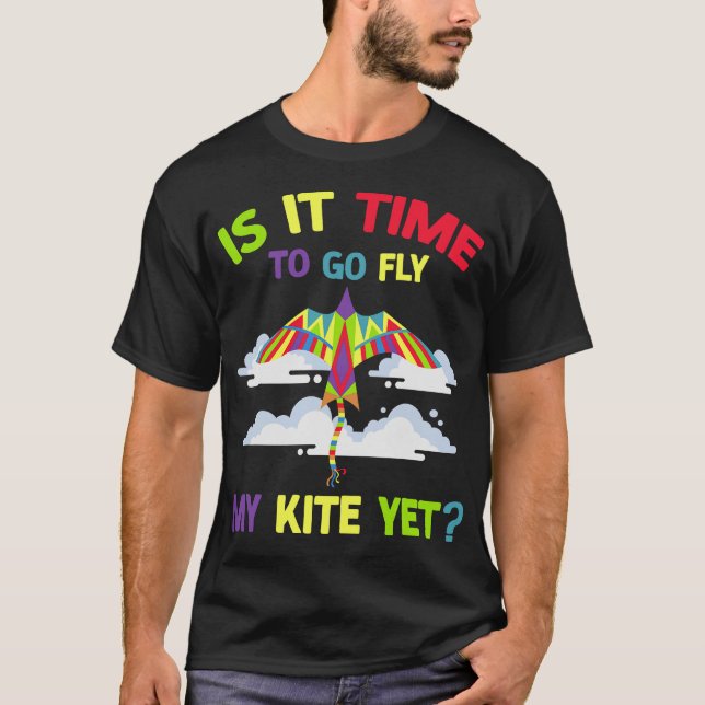 S2 Kite Flying Fly Kites (129) T-Shirt (Front)