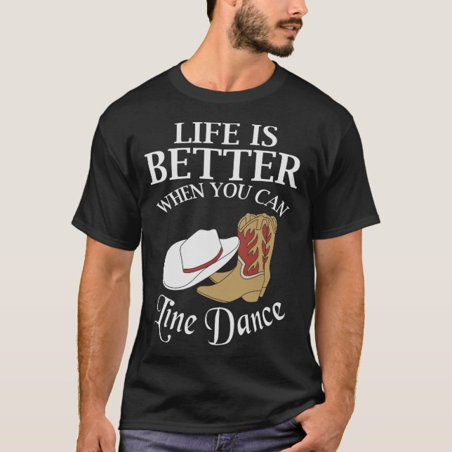 S2 Line Dancing Line Dance Line Dancer (153) T-Shirt (Front)