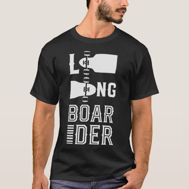 S2 Longboarding Longboard Longboarder (91) T-Shirt (Front)