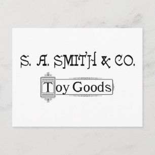 S A. Smith & Co. Toy Goods 1888 Logo Postcard