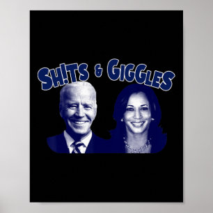 S And Giggles Biden Kamala Harris  Poster