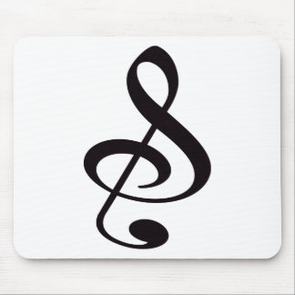 "S", "&", And/Or Treble Clef Musical Note Mouse Pad