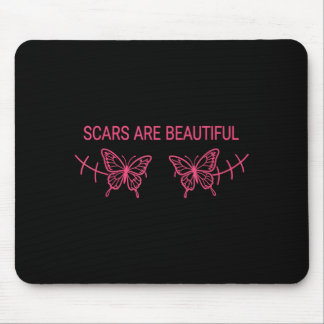 S Are Beautiful Butterfly Breast Cancer Awareness Mouse Pad