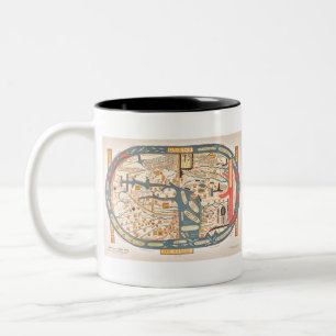 S. Beati Liebanensis mappam mundi ad exemplar eccl Two-Tone Coffee Mug
