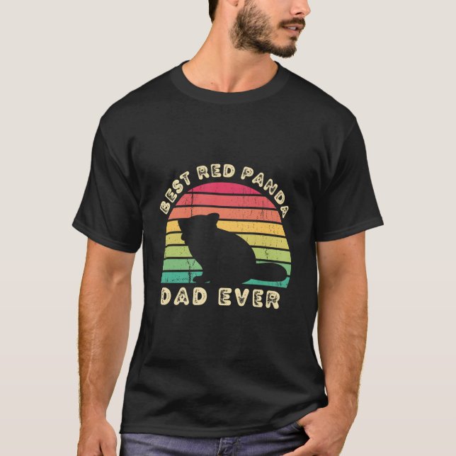 S Best Red Panda Dad Ever Father'S Day T-Shirt (Front)