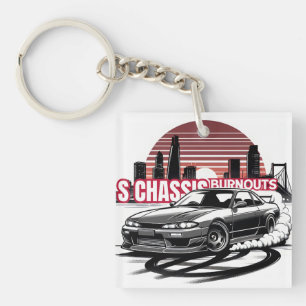 S chassis Burnouts Keychain