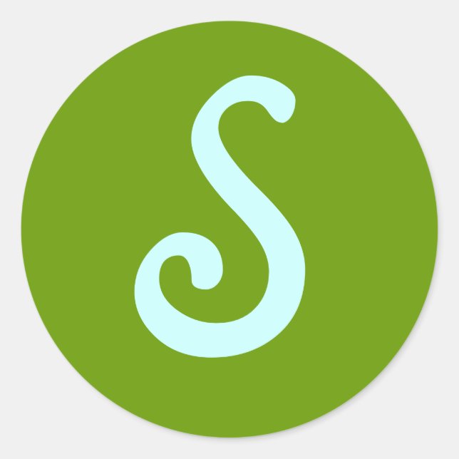 S CLASSIC ROUND STICKER (Front)