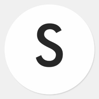 S CLASSIC ROUND STICKER