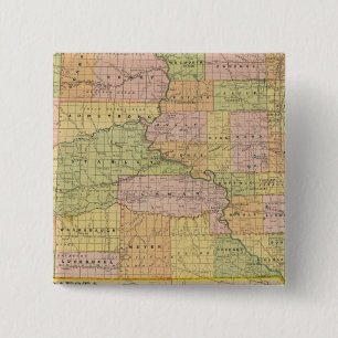 S Dakota 2 Inch Square Button