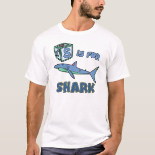 S est pour le T-shirt d'enfant en bas âge de