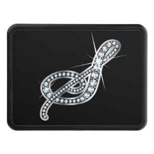 S Faux-"Diamond Bling" Tow Hitch Cover