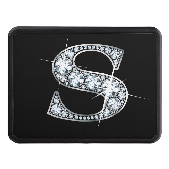 S Faux-"Diamond Bling" Trailer Hitch Cover (Front)