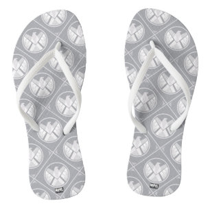 S.H.I.E.L.D. Geometric Pattern Flip Flops