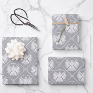 S.H.I.E.L.D. Geometric Pattern Wrapping Paper Sheet