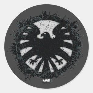 S.H.I.E.L.D. Global Network Grunge Badge Classic Round Sticker