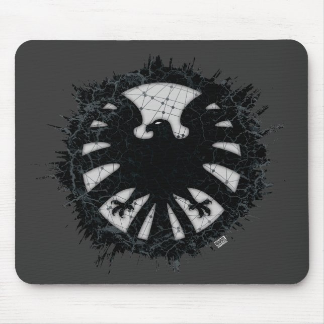 S.H.I.E.L.D. Global Network Grunge Badge Mouse Pad (Front)