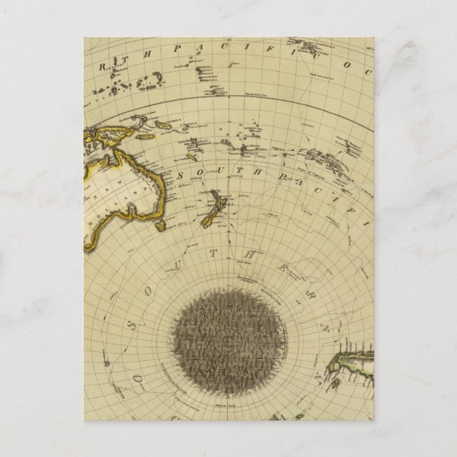 S Hemisphere, plane of London Postcard (Front)