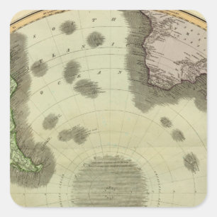 S Hemisphere Square Sticker