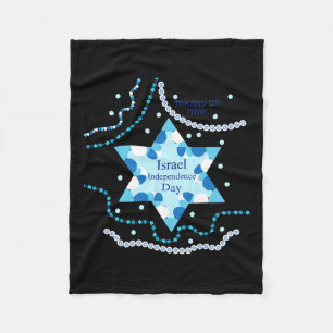 S Independence Day 72 Jewish Israeli Flag  Fleece Blanket