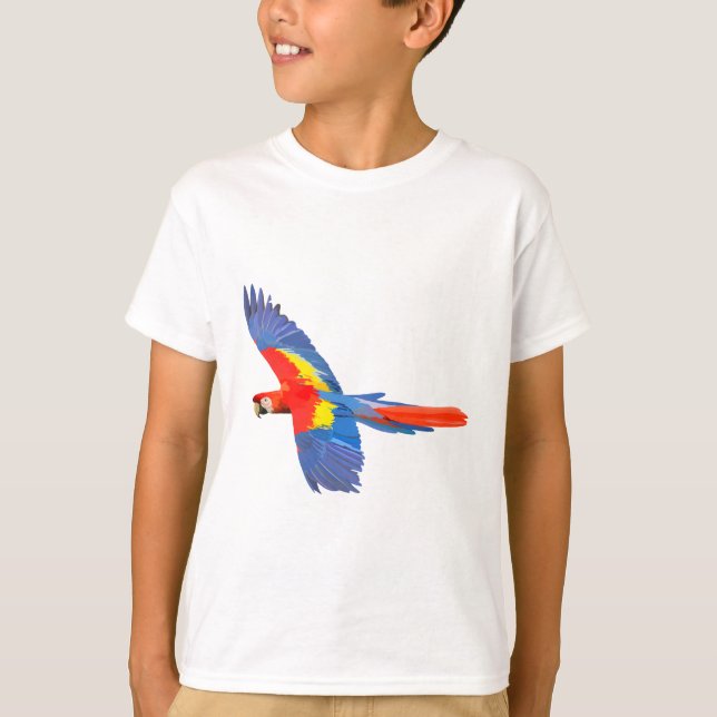 S is for Scarlet Macaw T-Shirt (Front)