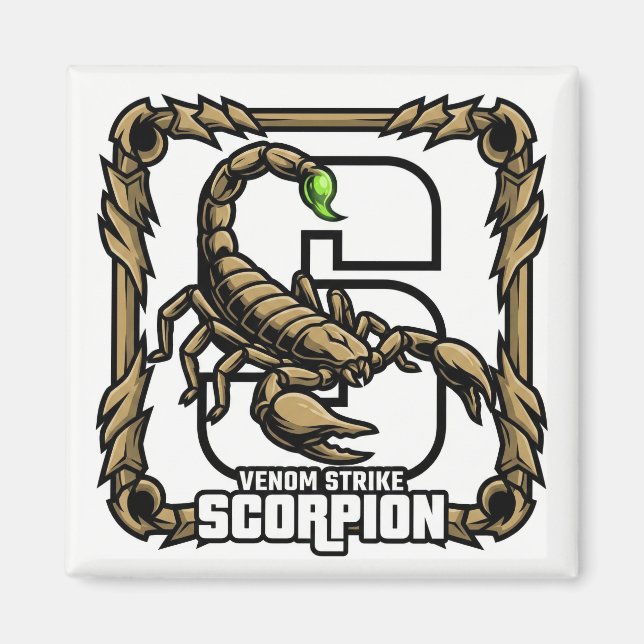 S is for Scorpion – GTA Style ABC Learning Magnet (Front)