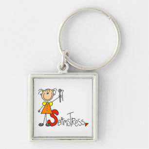S is for Seamstress Keychain