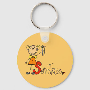 S is for Seamstress Keychain