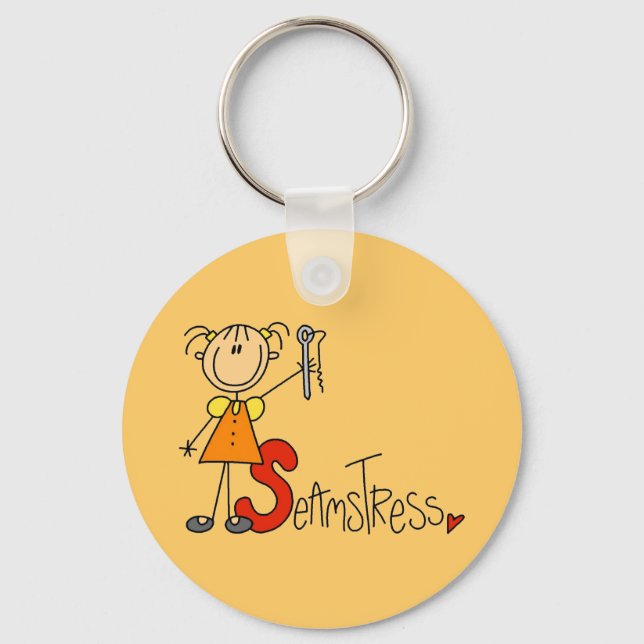 S is for Seamstress Keychain (Front)