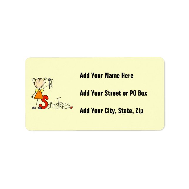 S is for Seamstress Label (Front)