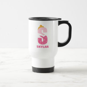 S is for Sleeping Beauty Add Your Name Travel Mug
