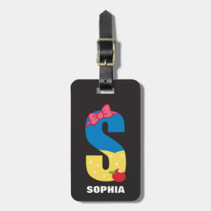 S is for Snow White   Add Your Name Luggage Tag