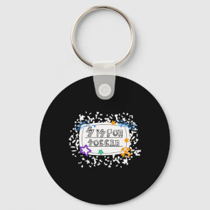 S Is For Soccer Composition Notebook Game Day Teac Keychain