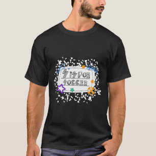 S Is For Soccer Composition Notebook Game Day Teac T-Shirt