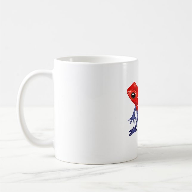 S is for Strawberry Poison Dart Frog Coffee Mug (Left)